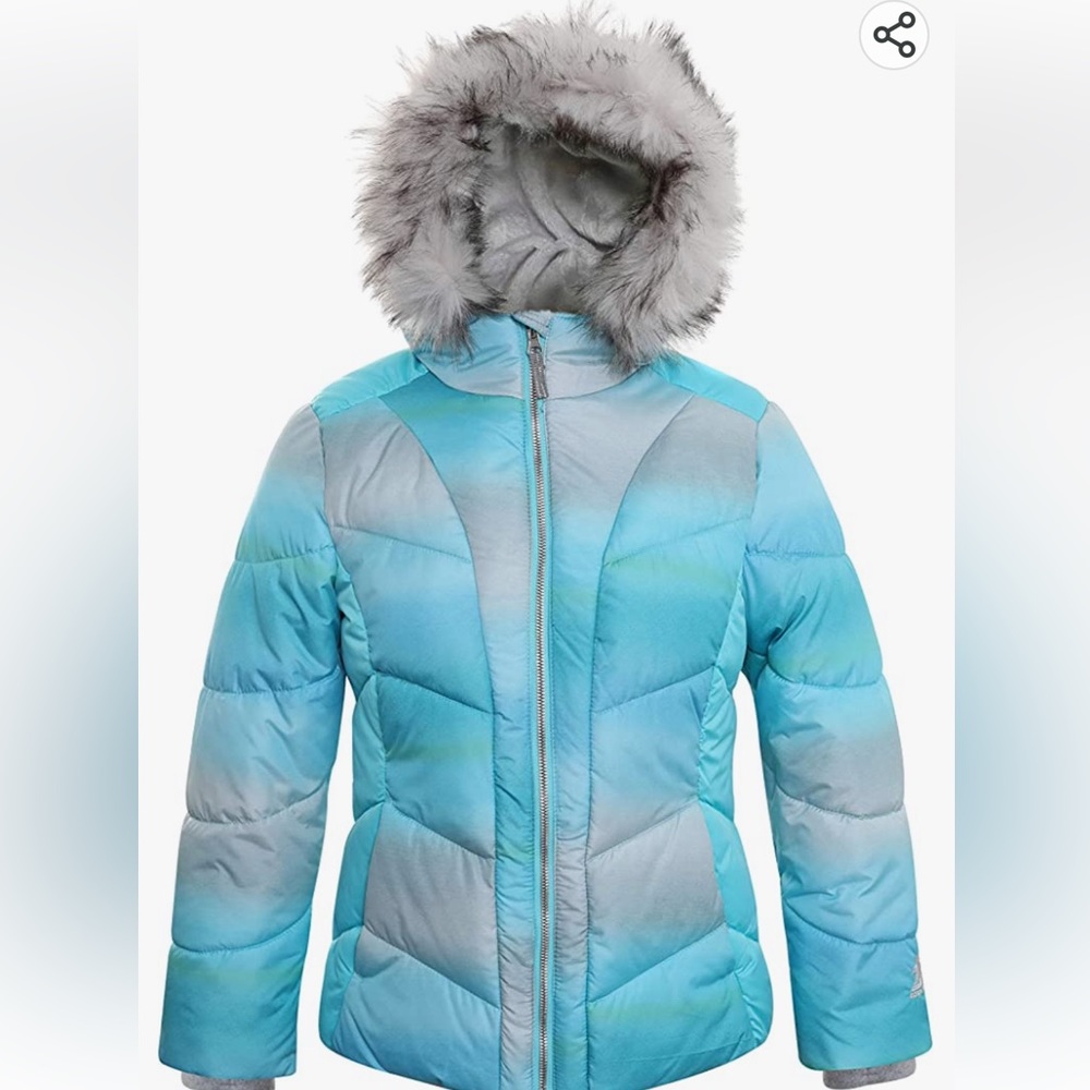 NWT ZeroXposur Girls Puffer Jacket Fleece Winter Coat 
Lined Hood and Removable